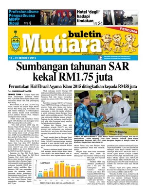 cover image of Buletin Mutiara 16-31 Oct 2015